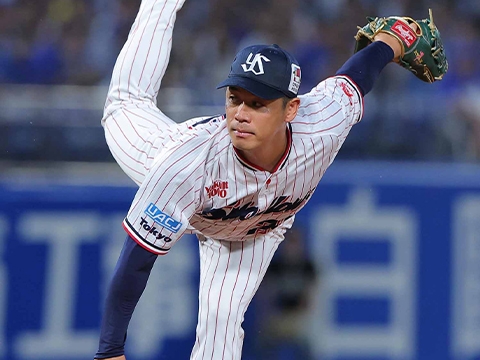 小川投手が5回無失点で今季3勝目を挙げる！