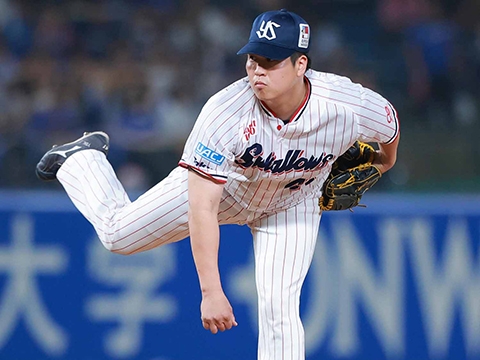 矢崎投手が2三振を奪うなど三者凡退の好リリーフ！