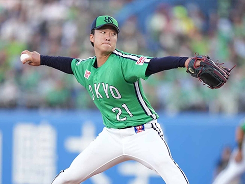 吉村投手が6回1失点の力投