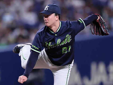 吉村投手が7回2失点の好投で7勝目を挙げる！