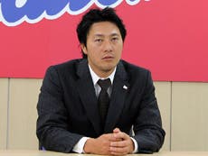 「良くないのひと言」と今季をふり返った松岡投手。来年1月には渡米して、久古投手とともにトレーニングを積む予定です