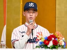 内山壮真投手