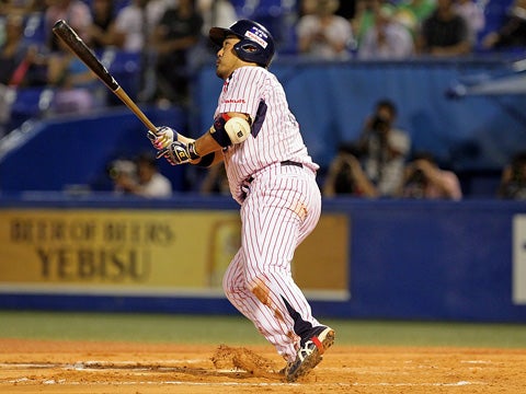 試合を決める8号2ラン