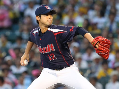 石山投手は7回8安打1失点の好投で3勝目!