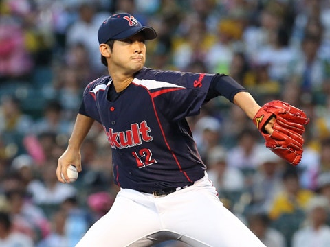 石山投手は7回8安打1失点の好投で3勝目!