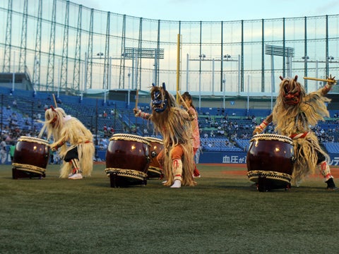 大迫力の「なまはげ太鼓」