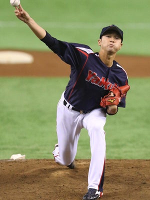 石山投手は5回3失点で7敗目