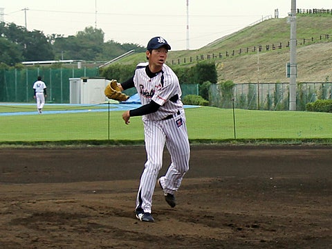 八木投手が実戦復帰