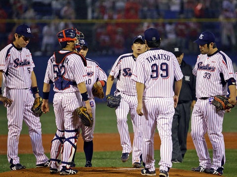 石川投手が5回5失点（自責点4）で10敗目