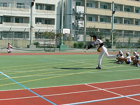 プロのキャッチボールに大興奮