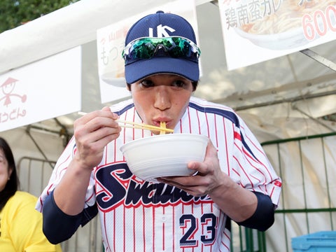 山田選手プロデュース鶏南蛮うどん
