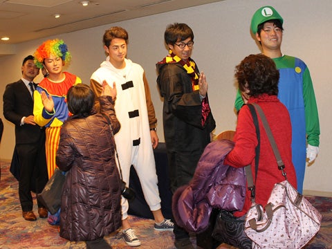 ハイタッチでお別れ