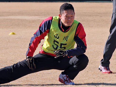 ウォーミングアップにびっくり