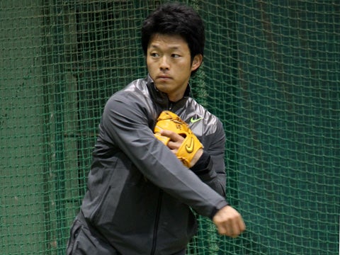 大引選手が神宮で初練習!