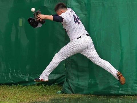 水溜まりを回避