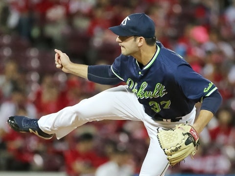 カラシティー投手が6回3安打3失点9奪三振で試合作る