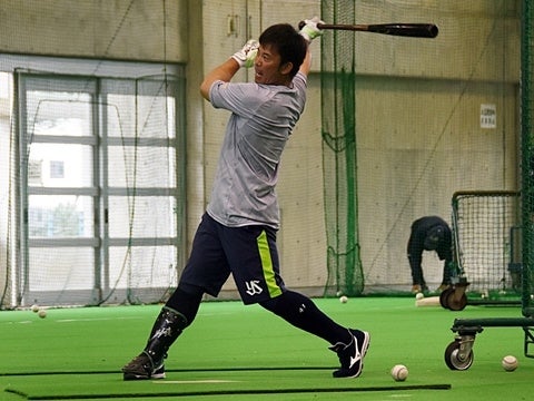 雄平選手VS宮出コーチ