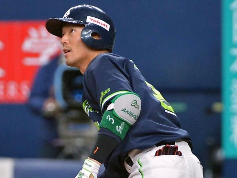 オープン戦2号となるソロアーチ