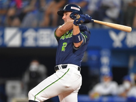 キブレハン選手が先制タイムリー！