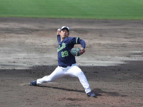 小川投手が初の打撃投手を務める