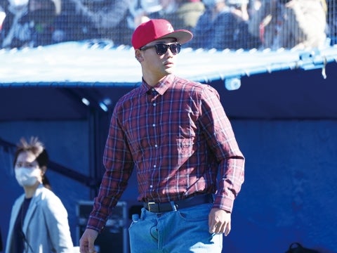 山下投手の私服