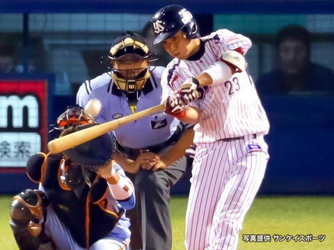 甘いボール逃さず32号2ラン