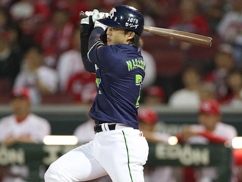 長岡選手が今季163安打目をマーク