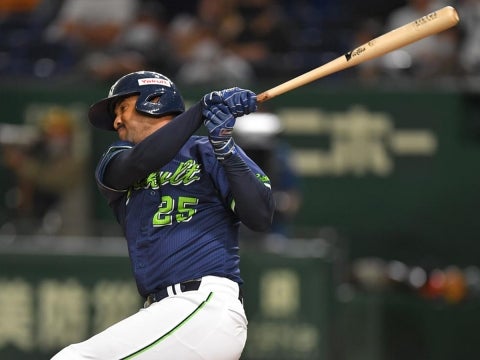 サンタナ選手がタイムリー