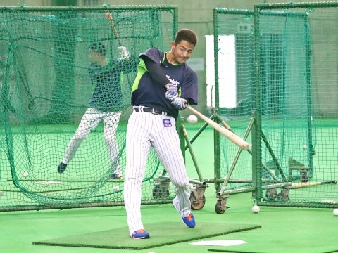 豪快なスイング