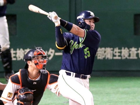 村上選手が2打席連続のホームラン