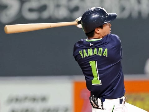 山田選手が13号2ラン