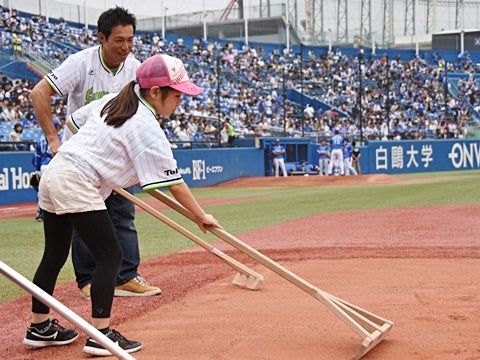 グラウンド整備体験