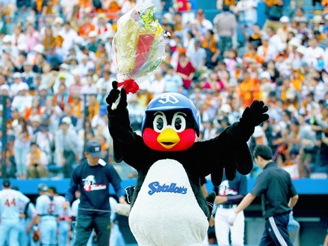 つば九郎が主催1,500試合連続出場を達成