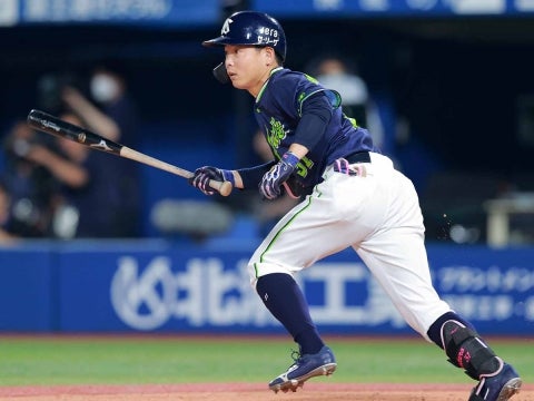 山崎選手が同点タイムリー！