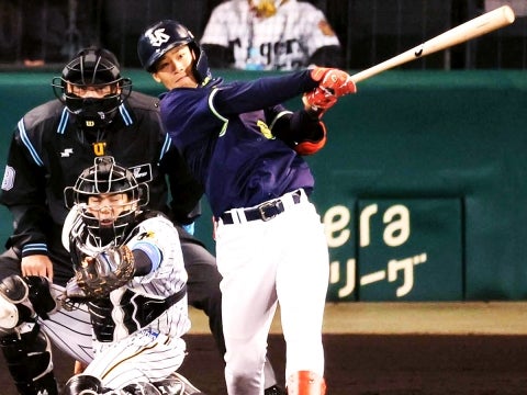 一時同点となるタイムリー