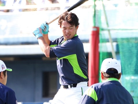午後はバッティング練習