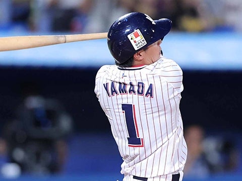 山田選手が9号3ラン