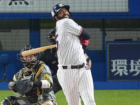 サンタナ選手が2本の長打含む猛打賞