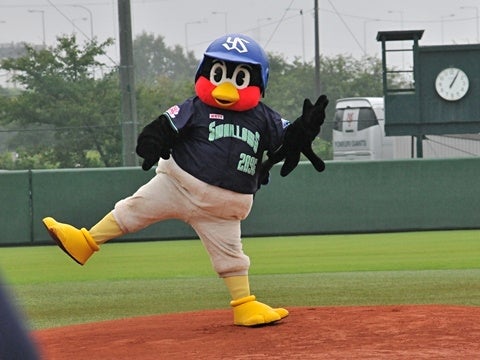 つば九郎も挑戦