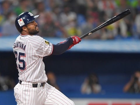 サンタナ選手が2打席連発含む、4安打6打点の活躍！
