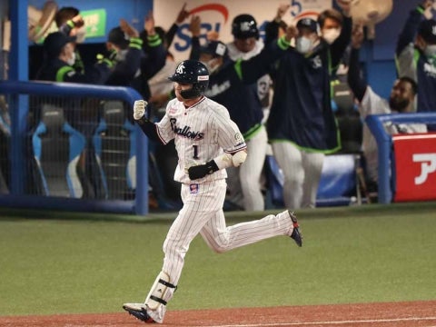 一時同点となる9号2ラン