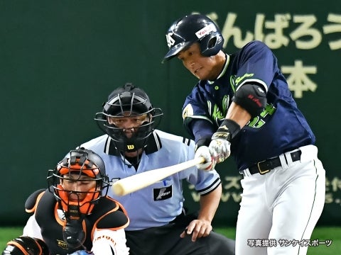 一時1点差に迫るタイムリー