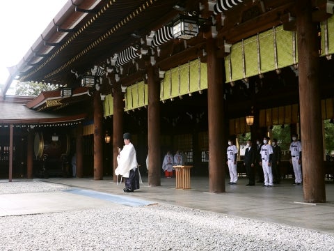 明治神宮で必勝祈願