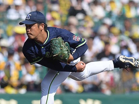 小川投手が6回途中2失点
