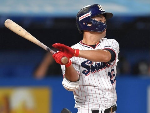 青木選手がマルチ安打