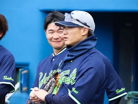 西川選手の声出しでスタート