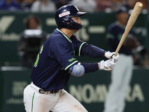 太田選手が今季初打点を挙げる