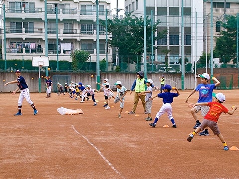 親子でキャッチボール