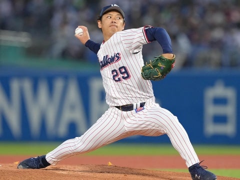 小川投手が6回2失点と試合を作る