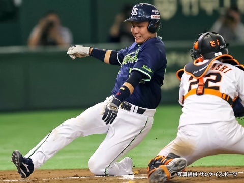 犠牲フライで生還